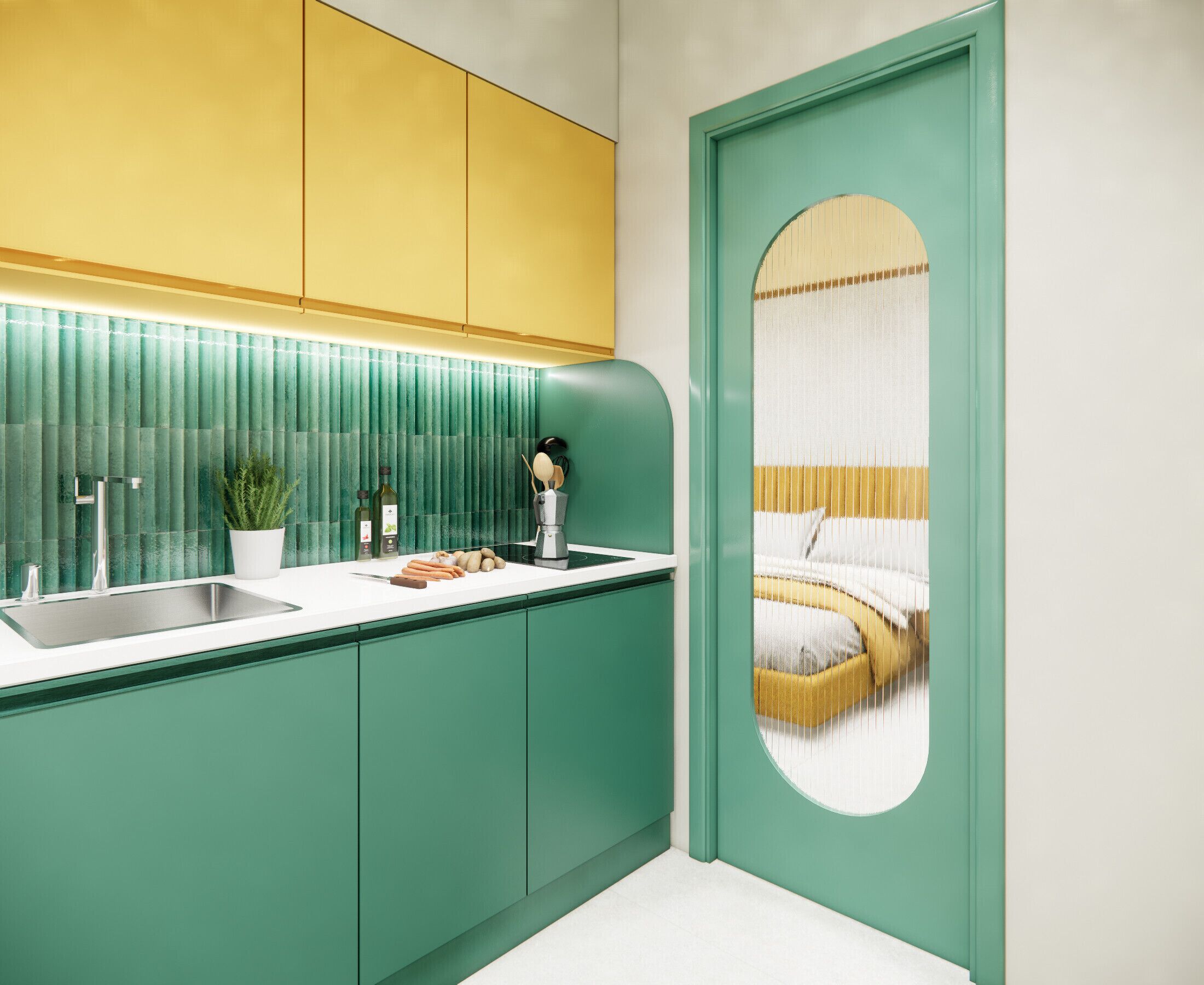 1 chambre, fer et planche à repasser, Wi-Fi gratuit, draps fournis