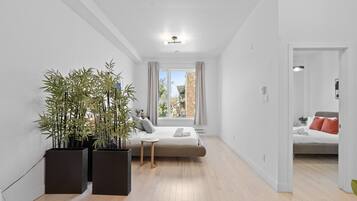 1 bedroom, iron/ironing board, travel crib, free WiFi