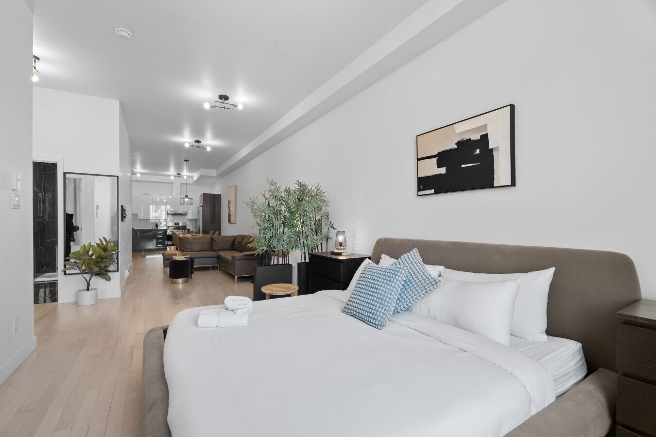 1 bedroom, iron/ironing board, travel crib, free WiFi