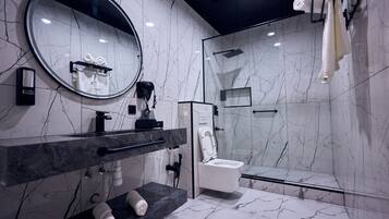Family Suite, Balcony, City View | Bathroom | Slippers