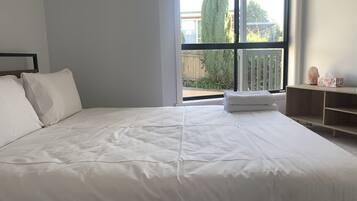 Desk, iron/ironing board, travel cot, free WiFi