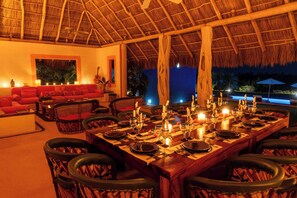 Outdoor dining - Casa Torre Del Cielo | Ocean Views, Pool & Privacy (Careyes)