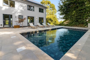 Una piscina riscaldata