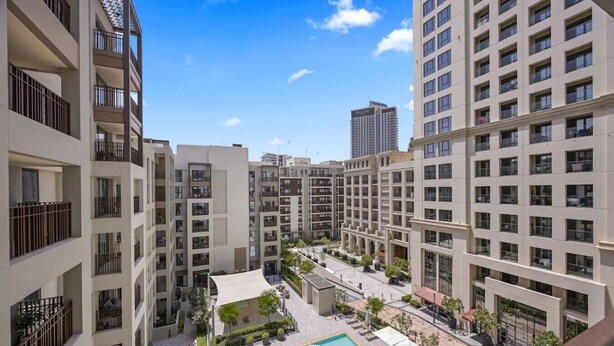 Pool - Earthy Elegant 1 BR in Surf 2-Creek Beach Access (Dubai)