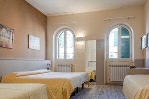 Desk, free WiFi, bed sheets