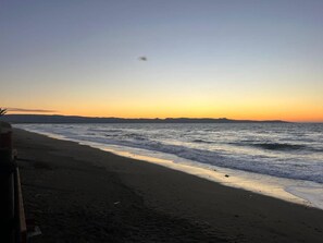 On the beach
