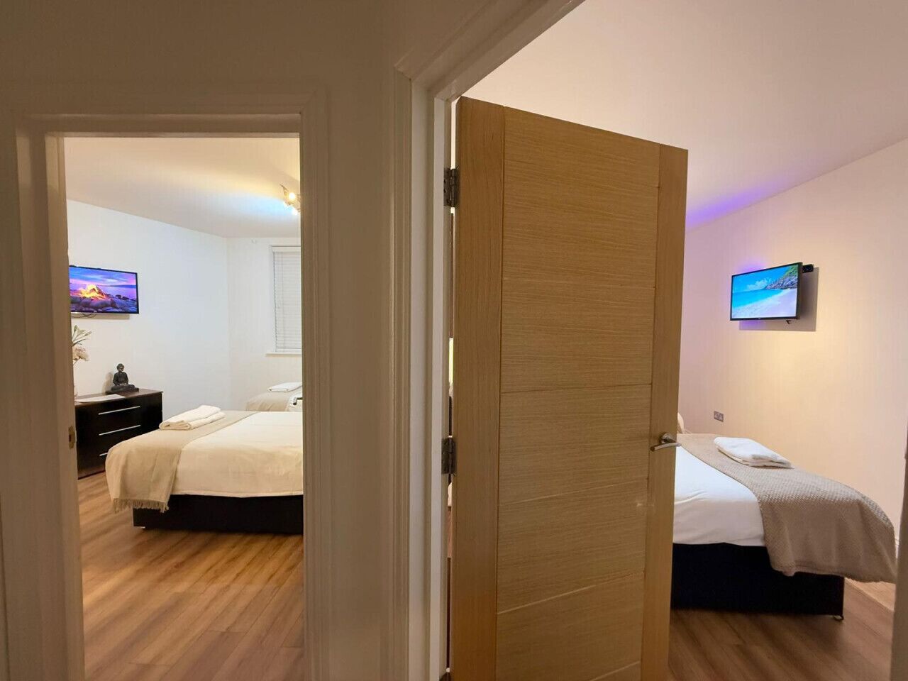 2 chambres, fer et planche à repasser, Wi-Fi gratuit, draps fournis