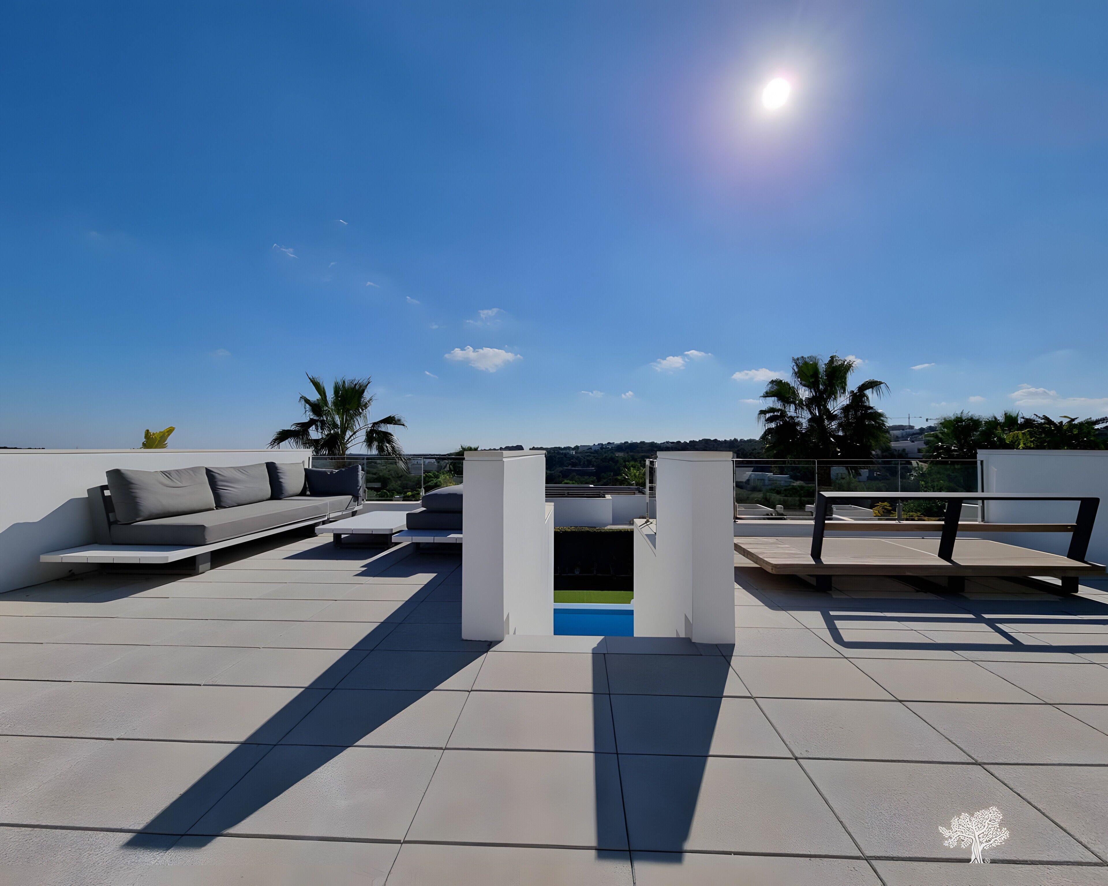 屋外ダイニングエリア