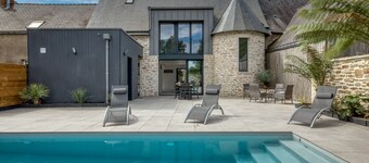 Le Logis de la Pierre Bleue - Maison climatisée avec piscine