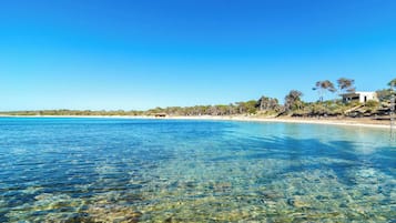 Vlak bij het strand