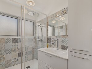 Shower, hair dryer