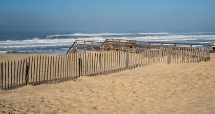 Appartement T3 neuf Ă Mimizan, 4 pers, proche centre, jardinet, parking inclus