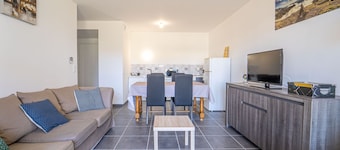 New T3 Apartment in Mimizan, 4 ppl, near center, garden, parking included