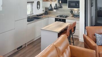 Fridge, oven, stovetop, toaster