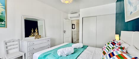 1 室のベッドルーム、アイロン / アイロン台、WiFi (無料)、ベッドシーツ