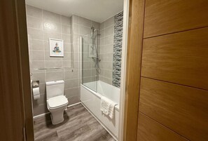Hair dryer, towels