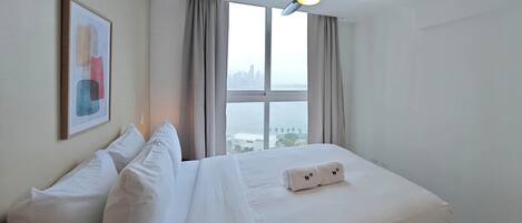 1 غرفة نوم ومكواة/لوح كي وواي فاي وملاءات أسرّة