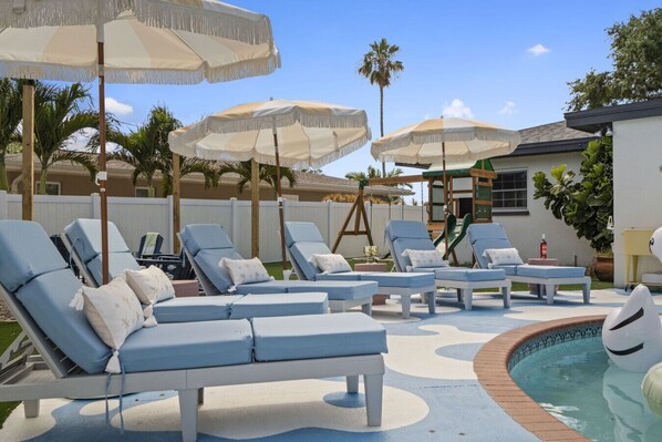 A heated pool