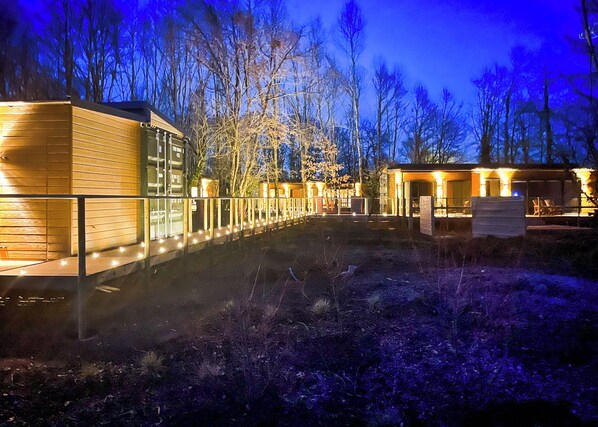 Property grounds - Woodland Container Lodges Slp 4 (Westbury)