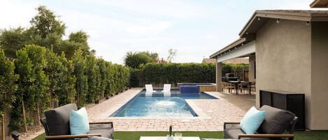 Una piscina riscaldata