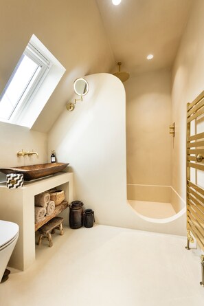Shower, hair dryer