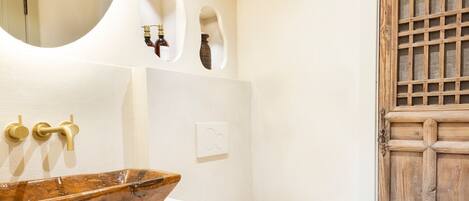 Shower, hair dryer