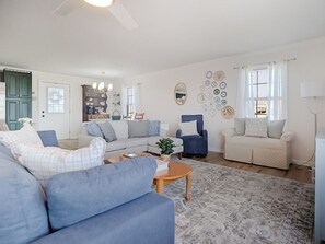 Smart TV, DVD player, books