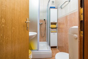 Shower, hair dryer