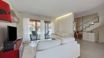 TV, video games, DVD player