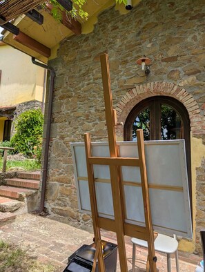 Property grounds - Cozy cottage with large pool among olive trees on the Chianti hillside (Unknown)