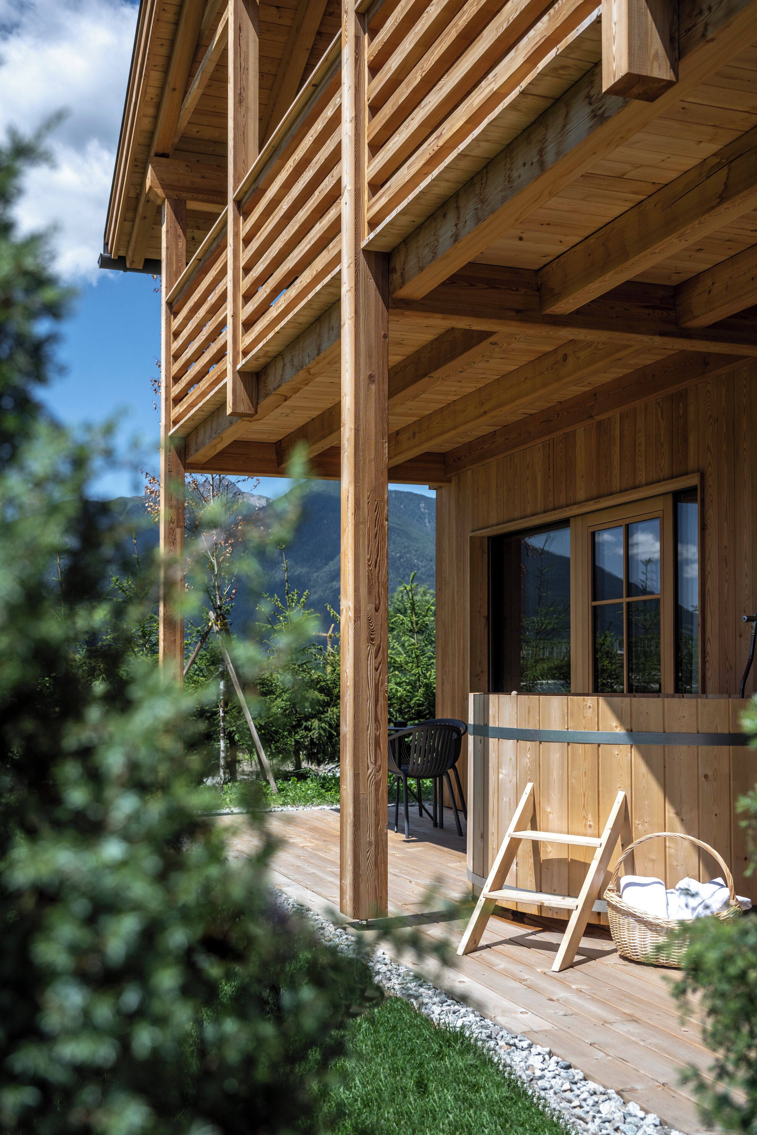 ด้านหน้าที่พัก