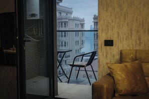 Comfort-Apartment, Balkon, Stadtblick | Blick auf die Stadt