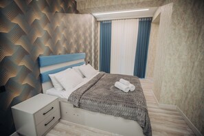 Comfort Apartment, Balcony, City View | 1 bedroom, Tempur-Pedic beds, minibar, desk - Sabah Bayil Residence Family Apart (Baku)