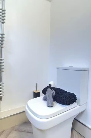 Hair dryer, towels