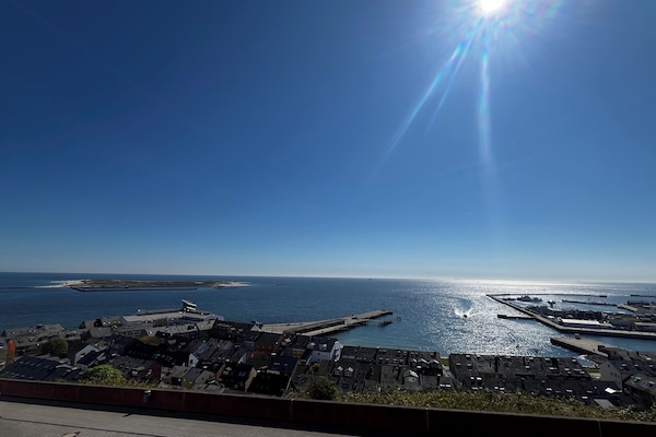 Blick auf Nordsee und Dühne