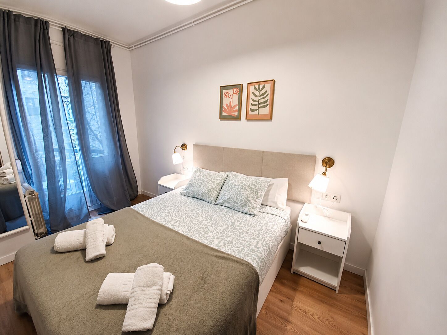 2 dormitorios, tabla de planchar con plancha, wifi y ropa de cama