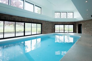 Indoor pool, a heated pool