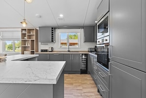 Fridge, microwave, oven, dishwasher - Lakeside Lodge - North East Escapes (Wooler)