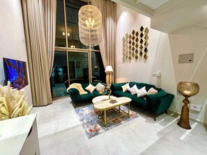 Smart TV - Luxe Duplex Studio apartment in Gurugram (Gurugram)