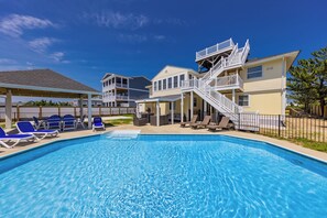 Pool - Ocean Overlook - 8 bedroom 7 bath, pool home with ocean views (Virginia Beach)
