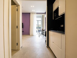 Comfort Double Room, 1 King Bed, Kitchen, City View | In-room safe, desk, laptop workspace, blackout drapes - Alyde Apartments (Naples)