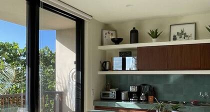 Garden 2BR Apt Steps from the Beach w/Pool View