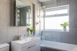 Shower, hair dryer
