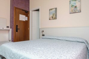 Desk, free WiFi, bed sheets