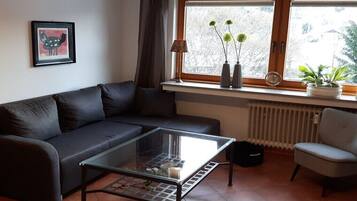 Smart-TV, peis og stereoanlegg