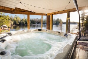 Utendørs boblebad