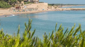 Vlak bij het strand