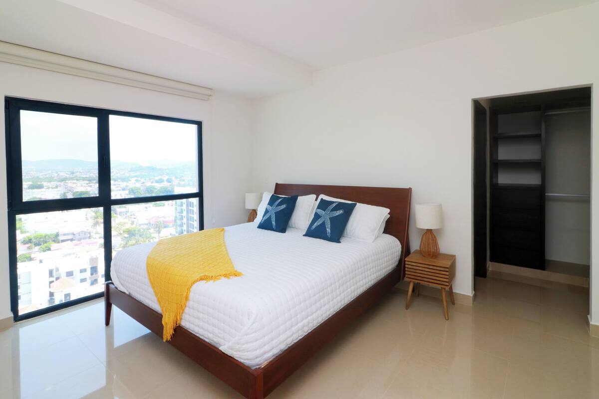 Deluxe Apartment, Balcony, Beach View | Blackout drapes, iron/ironing board, WiFi (free)