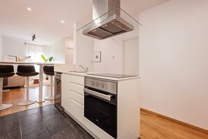 Fridge, microwave, oven, stovetop - Sweett | Urgell 303 - Two Bedroom Apartment, Sleeps 4 (Barcelona)