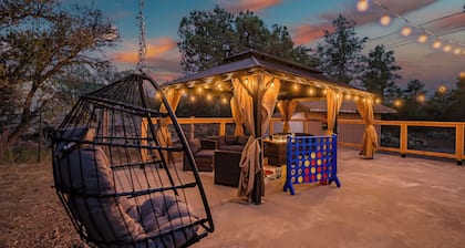 Pine-Lined Acre Retreat | 2 Miles to Whiskey Row | 4 Bed / 3 Bath + Game Room & Fire Pit